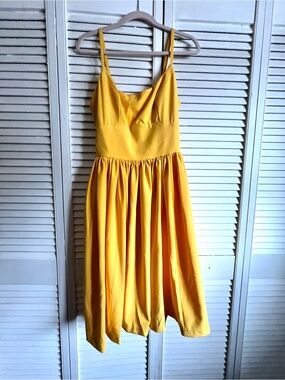 Yellow Jenny Dress - Pinup girl clothing